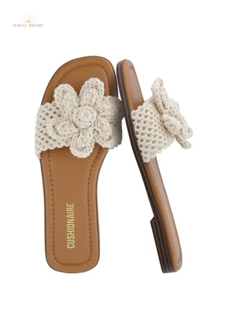 Woven Strap Slide Sandals for Women - Comfortable Slip-On Boho Flats